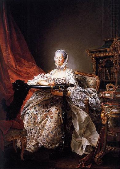 Francois-Hubert Drouais Portrait of Madame de Pompadour at her Tambour Frame china oil painting image